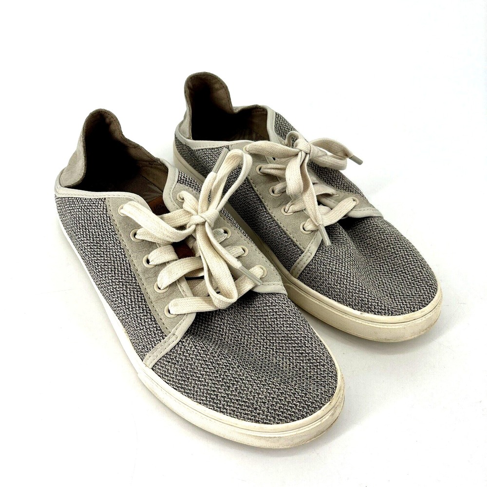 OluKai Pehuea Li Convertible Sneakers Women's 9 Grey Mesh Lace Up Comfort Shoes
